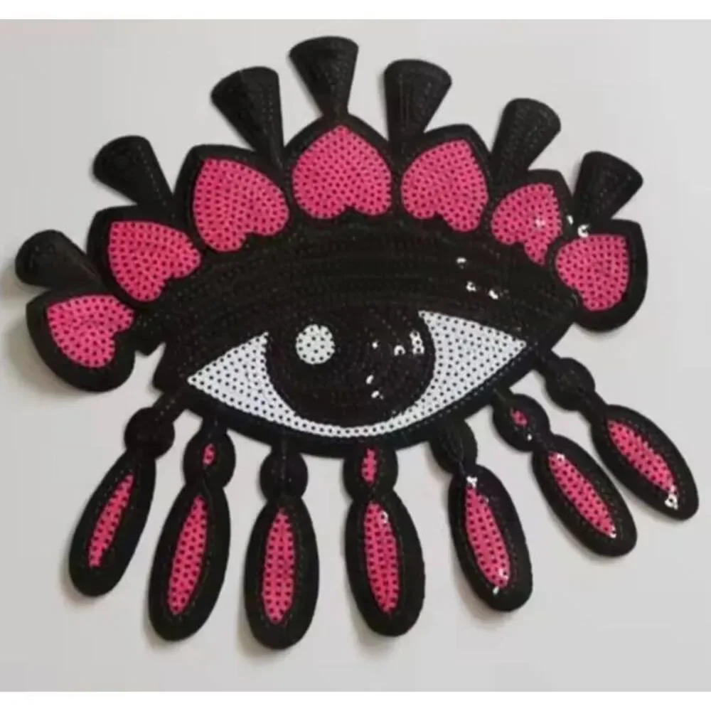 NWOT Drippy Magenta Eyeball Appliques